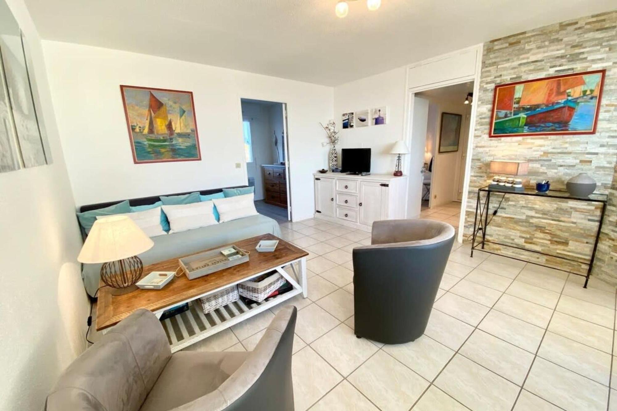 Superbe T3 Cosy Vue Mer 180 Ploemeur Exteriér fotografie