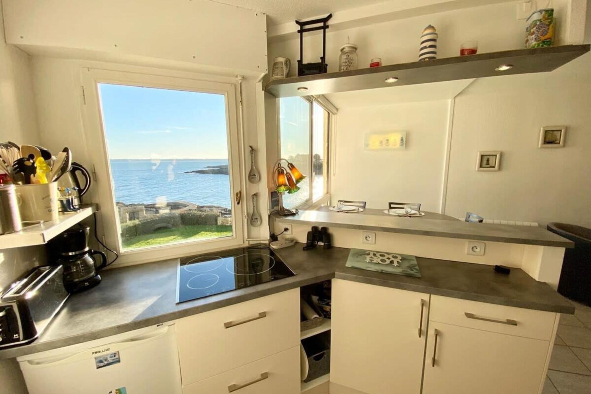 Superbe T3 Cosy Vue Mer 180 Ploemeur Exteriér fotografie